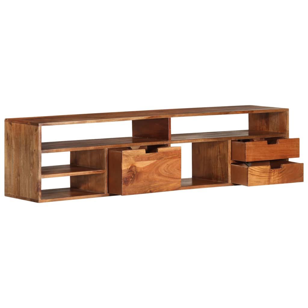 vidaXL Έπιπλο Τηλεόρασης 140 x 30 x 35 εκ. από Μασίφ Ξύλο Ακακίας
