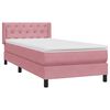 vidaXL &Kappa;&rho;&epsilon;&beta;ά&tau;&iota; Boxspring &mu;&epsilon; &Sigma;&tau;&rho;ώ&mu;&alpha; &Rho;&omicron;&zeta; 80x220 &epsilon;&kappa;. &Beta;&epsilon;&lambda;&omicron;ύ&delta;&iota;&nu;&omicron;