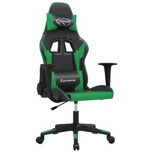 vidaXL &Kappa;&alpha;&rho;έ&kappa;&lambda;&alpha; Gaming &Mu;&alpha;ύ&rho;&omicron;/&pi;&rho;ά&sigma;&iota;&nu;&omicron; &alpha;&pi;ό &Sigma;&upsilon;&nu;&theta;&epsilon;&tau;&iota;&kappa;ό &Delta;έ&rho;&mu;&alpha;