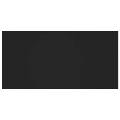 vidaXL Κεφαλάρι Κρεβατιού με Ντουλάπια Μαύρο από Επεξεργασμένο Ξύλο