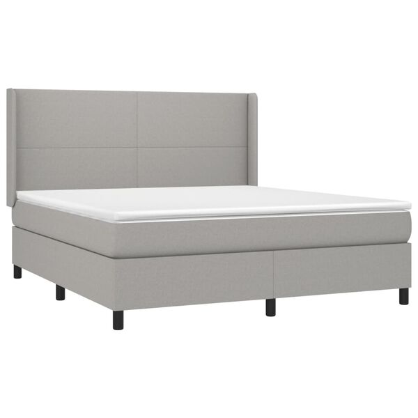 vidaXL &Kappa;&rho;&epsilon;&beta;ά&tau;&iota; Boxspring &mu;&epsilon; &Sigma;&tau;&rho;ώ&mu;&alpha; &Alpha;&nu;&omicron;&iota;&chi;&tau;ό &Gamma;&kappa;&rho;&iota; 180x200 &epsilon;&kappa;. &Upsilon;&phi;&alpha;&sigma;&mu;ά&tau;&iota;&nu;&omicron;