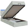 vidaXL &Kappa;&rho;&epsilon;&beta;ά&tau;&iota; Ottoman &mu;&epsilon; &Sigma;&tau;&rho;ώ&mu;&alpha; &kappa;&alpha;&iota; LED &Alpha;&nu;&omicron;&iota;&chi;&tau;ό &gamma;&kappa;&rho;&iota; 80 x 200 cm