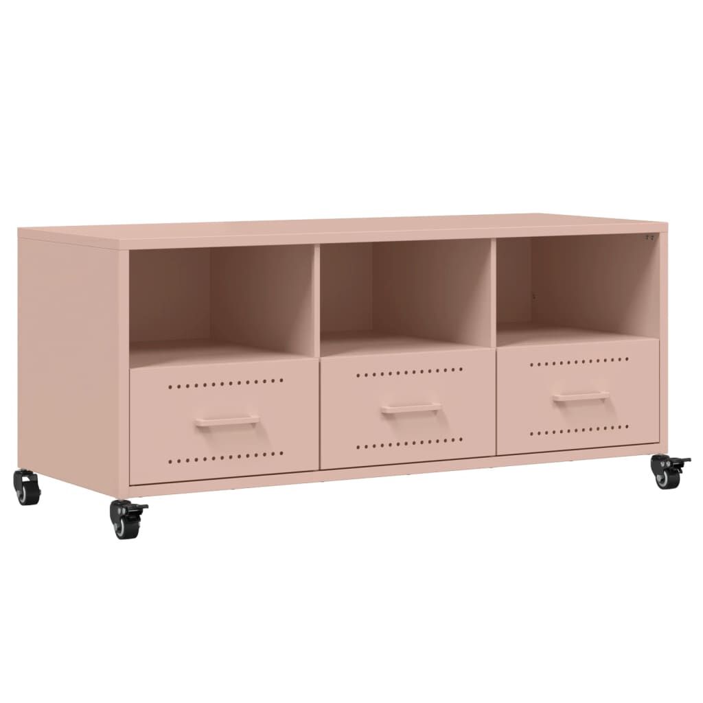 vidaXL Έπιπλο Τηλεόρασης Ροζ 100,5x39x43,5 εκ. Ατσάλι