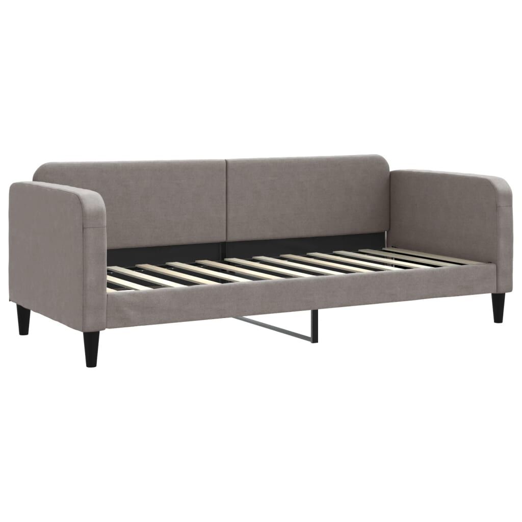 vidaXL Καναπές Κρεβάτι Συρόμενος Taupe 80x200 εκ. Υφασμάτινος Συρτάρια