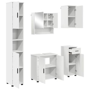vidaXL &Sigma;&epsilon;&tau; &Epsilon;&pi;ί&pi;&lambda;&omega;&nu; &Mu;&pi;ά&nu;&iota;&omicron;&upsilon; 5 &tau;&mu;&chi;. &Lambda;&epsilon;&upsilon;&kappa;ό 61 x 35 x 64 &epsilon;&kappa;.