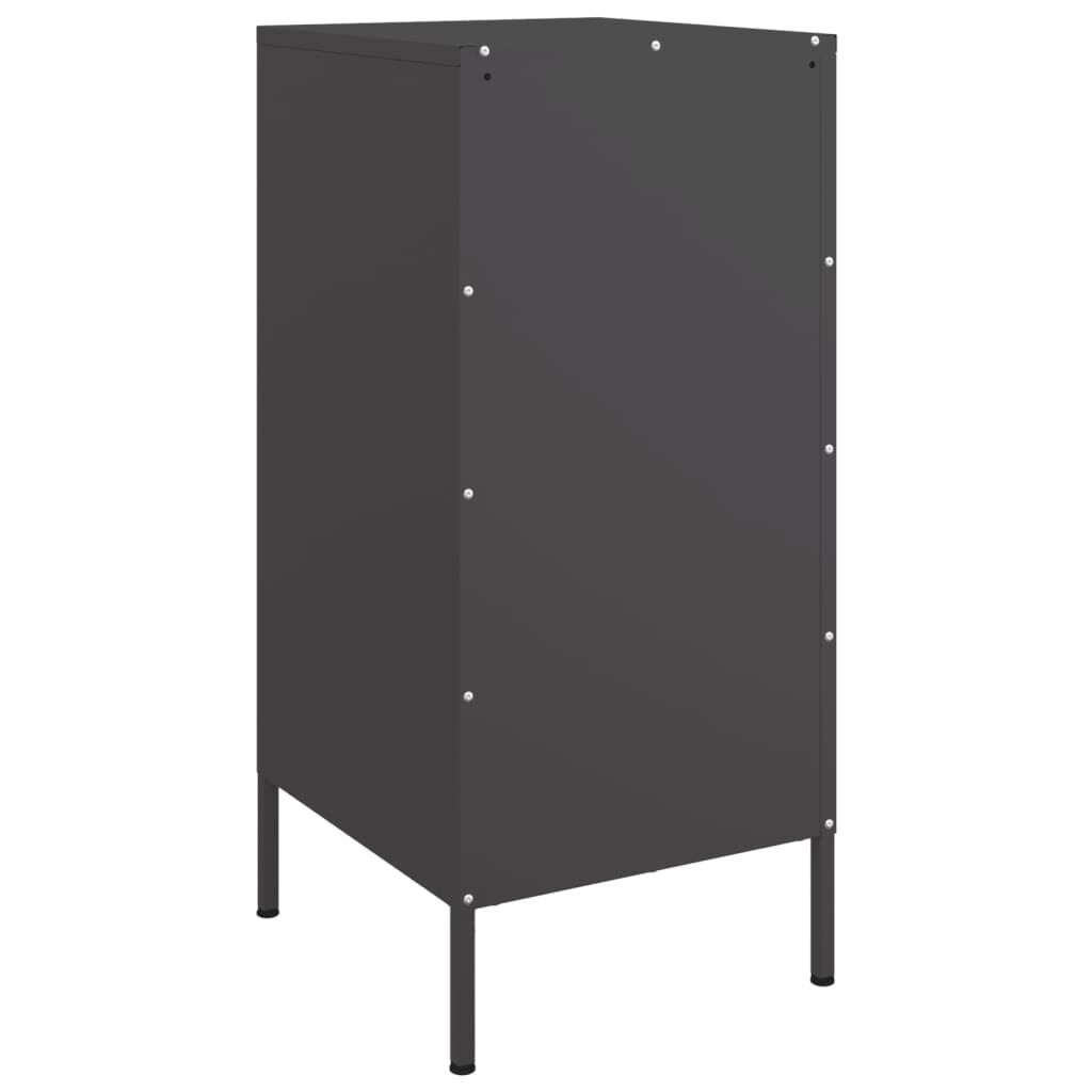 vidaXL Ντουλάπι Μαύρο 36 x 39 x 79 εκ. από Χάλυβα