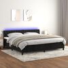 vidaXL &Kappa;&rho;&epsilon;&beta;ά&tau;&iota; Boxspring &mu;&epsilon; &Sigma;&tau;&rho;ώ&mu;&alpha; & LED &Mu;&alpha;ύ&rho;&omicron; 200x200 &epsilon;&kappa;. &Beta;&epsilon;&lambda;&omicron;ύ&delta;&iota;&nu;&omicron;