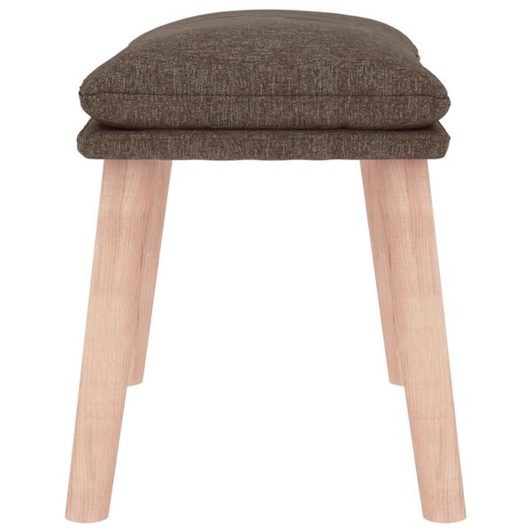 vidaXL Υποπόδιο Taupe 45 x 29,5 x 35 εκ. Υφασμάτινο