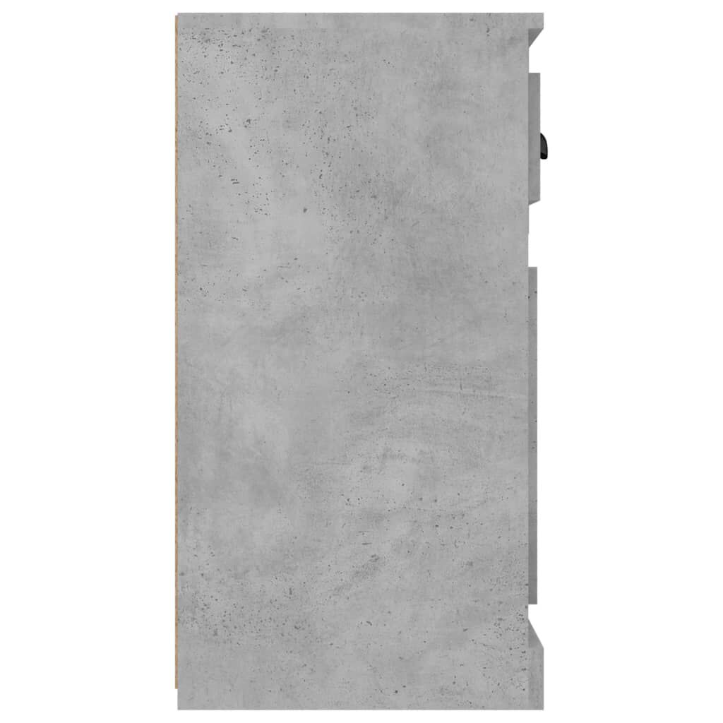 vidaXL Μπουφές Γκρι Σκυροδέματος 70x35,5x67,5 εκ. Επεξεργασμένο Ξύλο