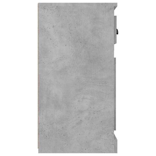 vidaXL Μπουφές Γκρι Σκυροδέματος 70x35,5x67,5 εκ. Επεξεργασμένο Ξύλο