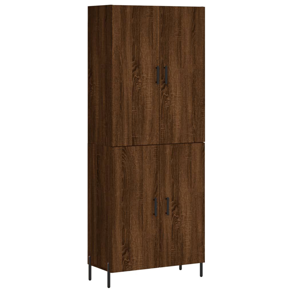 vidaXL Ντουλάπι Καφέ Δρυς 69,5 x 34 x 180 εκ. από Επεξεργασμένο Ξύλο