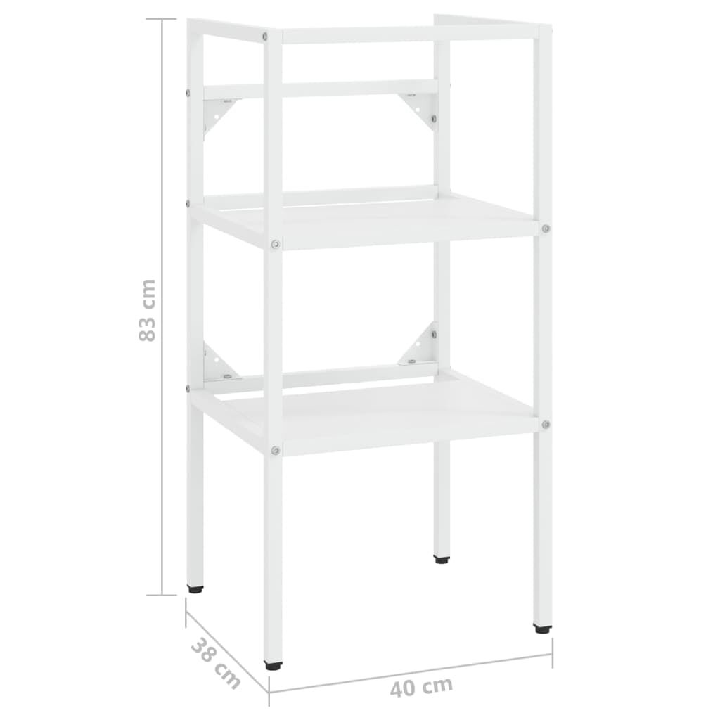 vidaXL Έπιπλο Μπάνιου Λευκό 40 x 38 x 83 εκ. Σιδερένιο