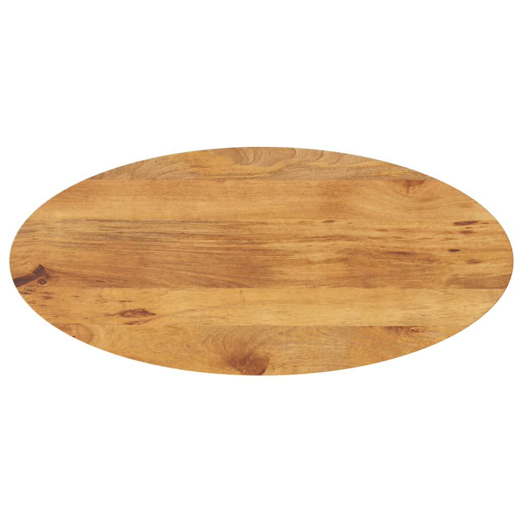 vidaXL Επιφάνεια Τραπεζιού Οβάλ 110x50x2,5 εκ. Μασίφ Ξύλο Μάνγκο
