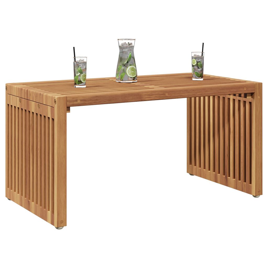 vidaXL Τραπεζάκι Κήπου 70x37.5x35.5 εκ Μασίφ Ξύλο Teak