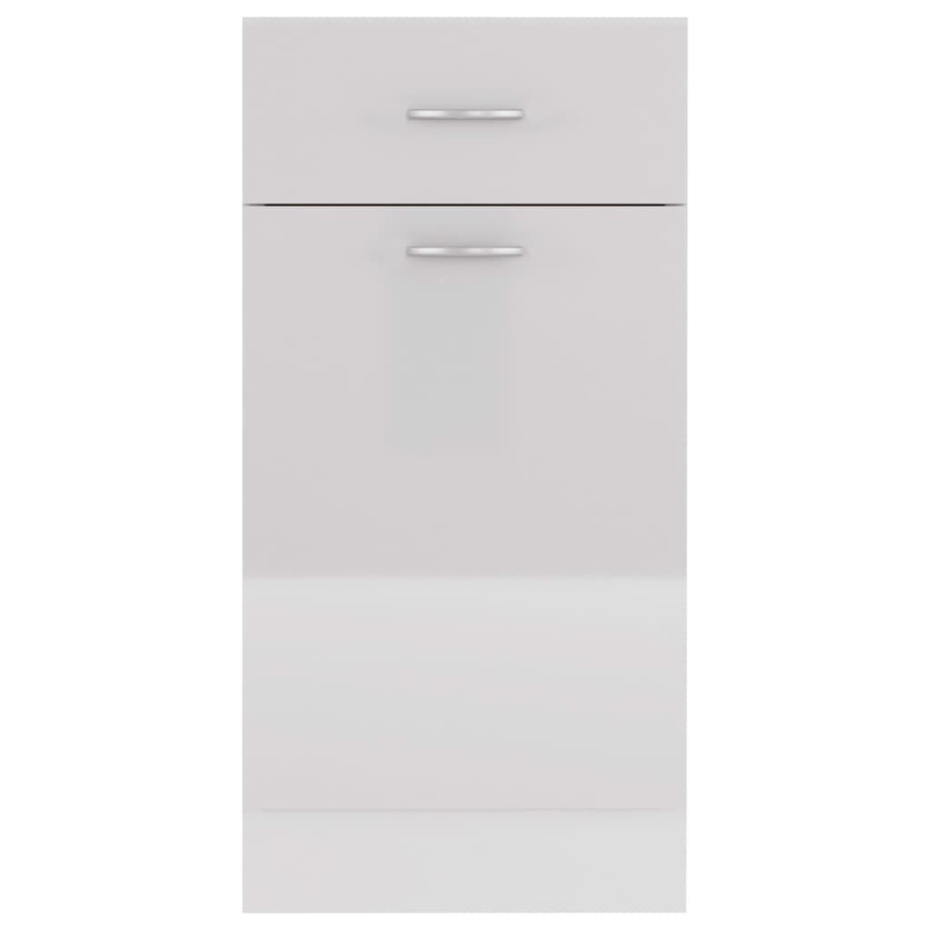 vidaXL Ντουλάπι με Συρτάρι Lyon Γυαλιστερό Λευκό 40x46x81,5εκ.