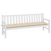 vidaXL Μαξιλάρι Πάγκου Κήπου Μπεζ 200x50x7 εκ. Ύφασμα Oxford