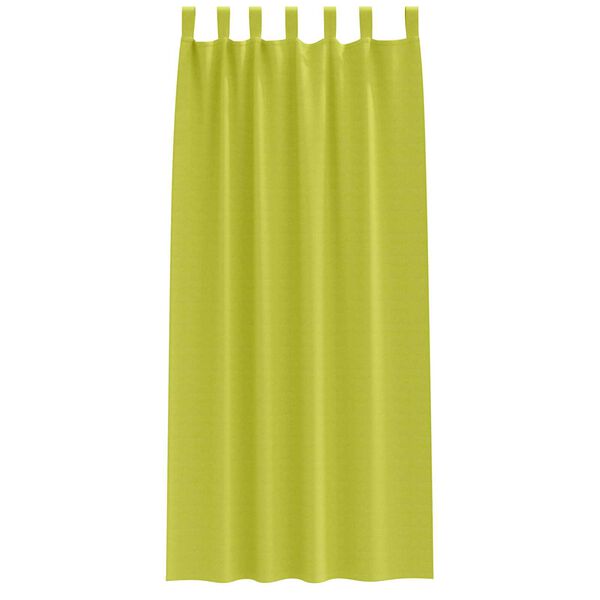 vidaXL Κουρτίνες με κουρτίνες 2 pcs Λαχανί 260 x 140 εκ. Πολυεστέρας