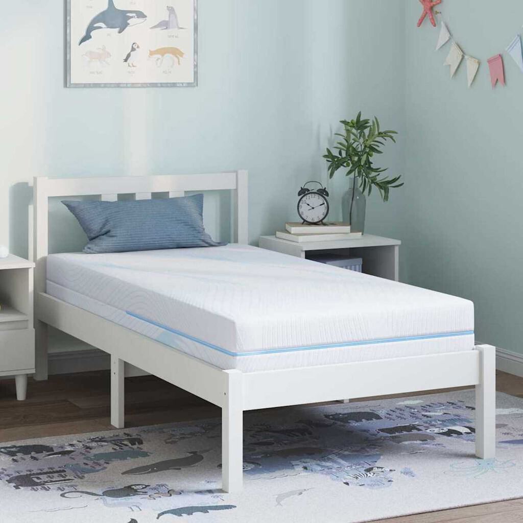 vidaXL Στρώμα Λευκό 80 x 160 cm Pěna