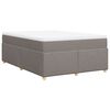 vidaXL &Kappa;&rho;&epsilon;&beta;ά&tau;&iota; Boxspring &mu;&epsilon; &Sigma;&tau;&rho;ώ&mu;&alpha; Taupe 160x200 &epsilon;&kappa;. &Upsilon;&phi;&alpha;&sigma;&mu;ά&tau;&iota;&nu;&omicron;