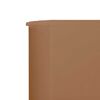 vidaXL Προστατευτικό Αέρα με 5 Πάνελ Taupe 600 x 80 εκ. Υφασμάτινο