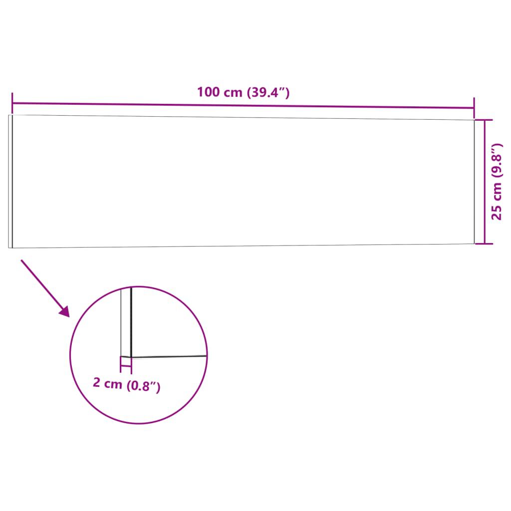 vidaXL Πάνελ Τοίχου 3D 14 τεμ. Ανθρακί 100 x 25 EPS