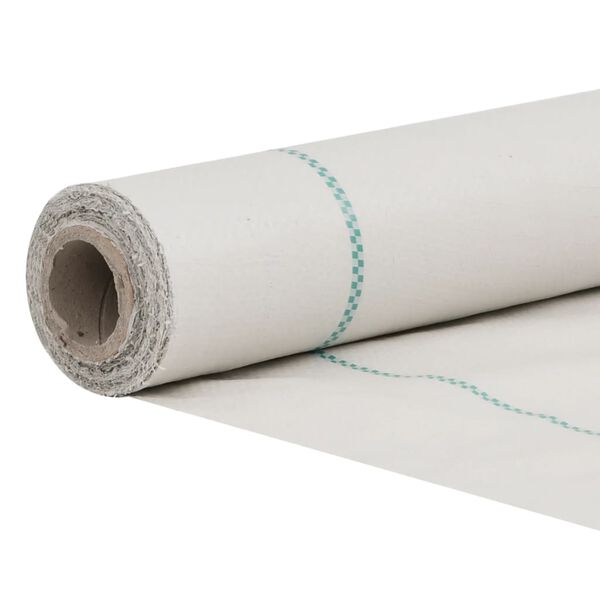 vidaXL Μεμβράνη Εδαφοκάλυψης Λευκή 2x100 μ. από Πολυπροπυλένιο