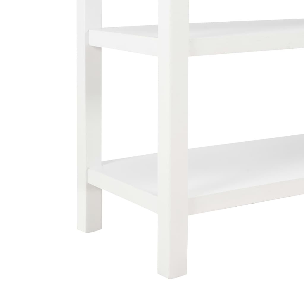 vidaXL Κονσόλα Λευκή 110 x 35 x 80 εκ. από MDF