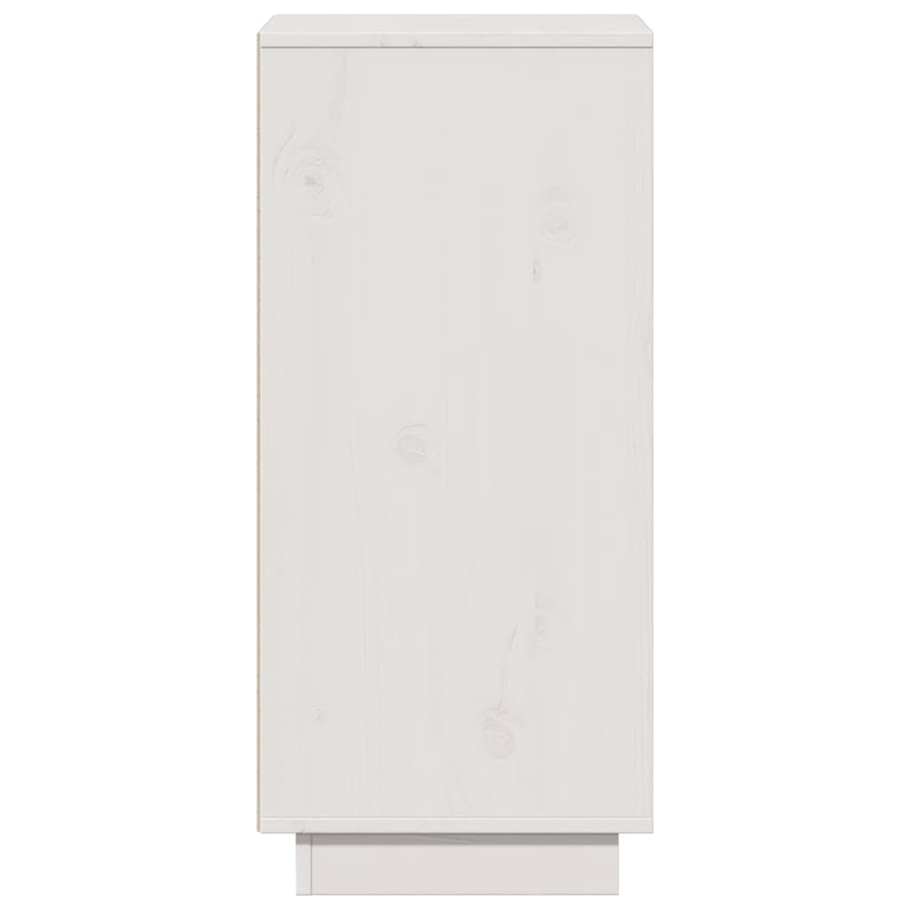 vidaXL Ντουλάπια 2 τεμ. Λευκά 31,5 x 34 x 75 εκ. από Μασίφ Ξύλο Πεύκου