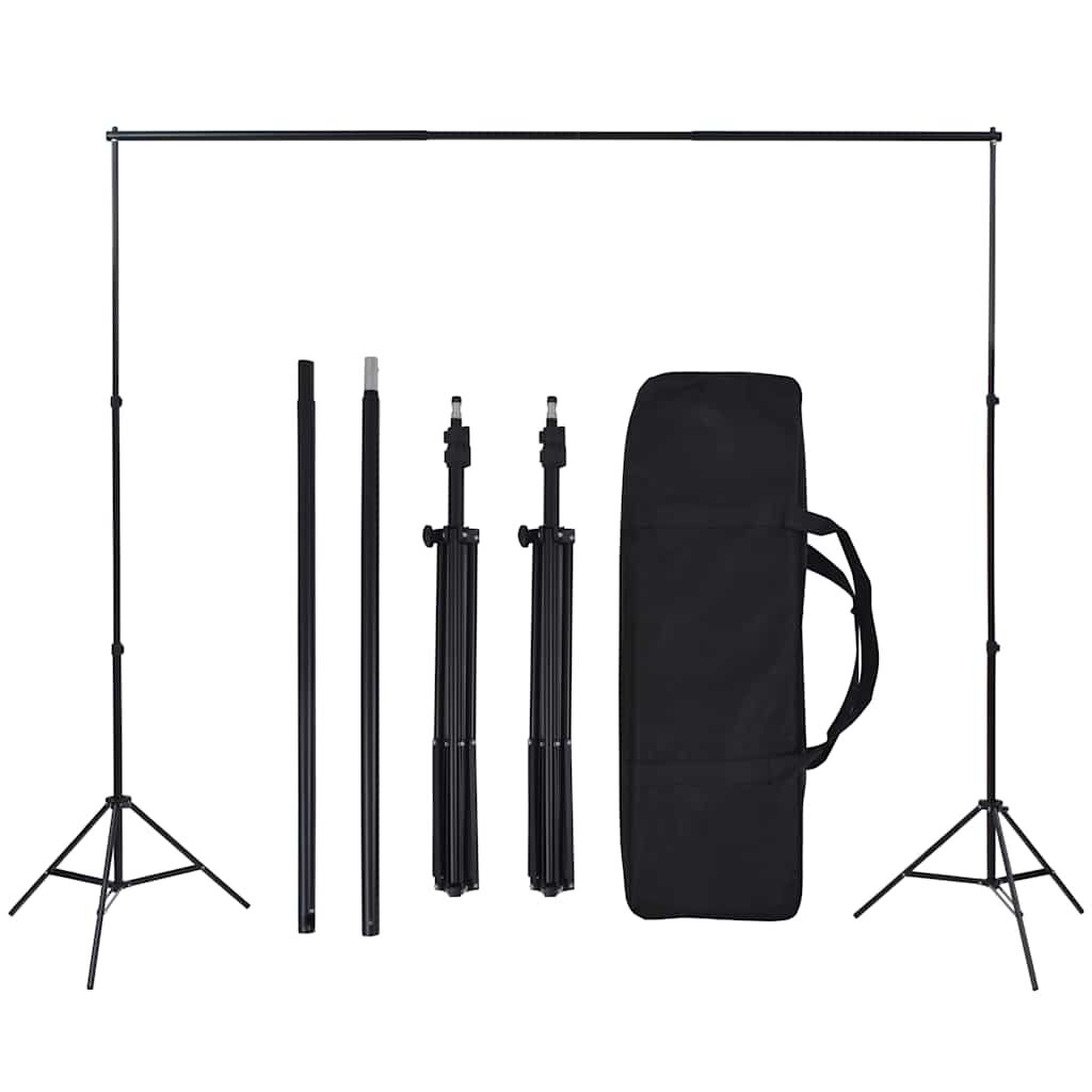 vidaXL Κιτ Στούντιο Φωτογράφισης με Φόντο και Softbox