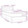 vidaXL Box Spring &Kappa;&rho;&epsilon;&beta;ά&tau;&iota; &mu;&epsilon; &sigma;&tau;&rho;ώ&mu;&alpha; &Mu;&alpha;ύ&rho;&omicron; 100x210 cm &Beta;&epsilon;&lambda;&omicron;ύ&delta;&iota;&nu;&omicron;
