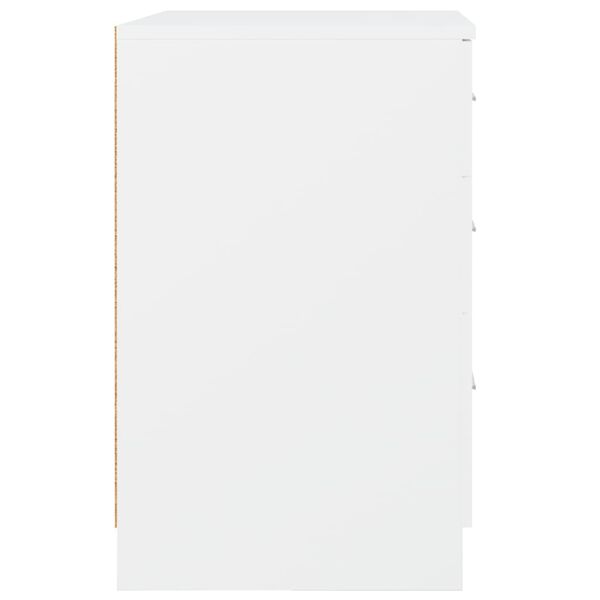 vidaXL Κομοδίνο Λευκό 40 x 40 x 63 εκ. από Επεξεργασμένο Ξύλο