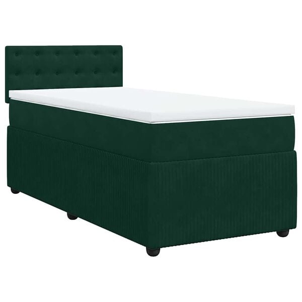 vidaXL &Kappa;&rho;&epsilon;&beta;ά&tau;&iota; Boxspring &mu;&epsilon; &Sigma;&tau;&rho;ώ&mu;&alpha; &Sigma;&kappa;&omicron;ύ&rho;&omicron; &Pi;&rho;ά&sigma;&iota;&nu;&omicron; 100x200&epsilon;&kappa;. &Beta;&epsilon;&lambda;&omicron;ύ&delta;&iota;&nu;&omicron;