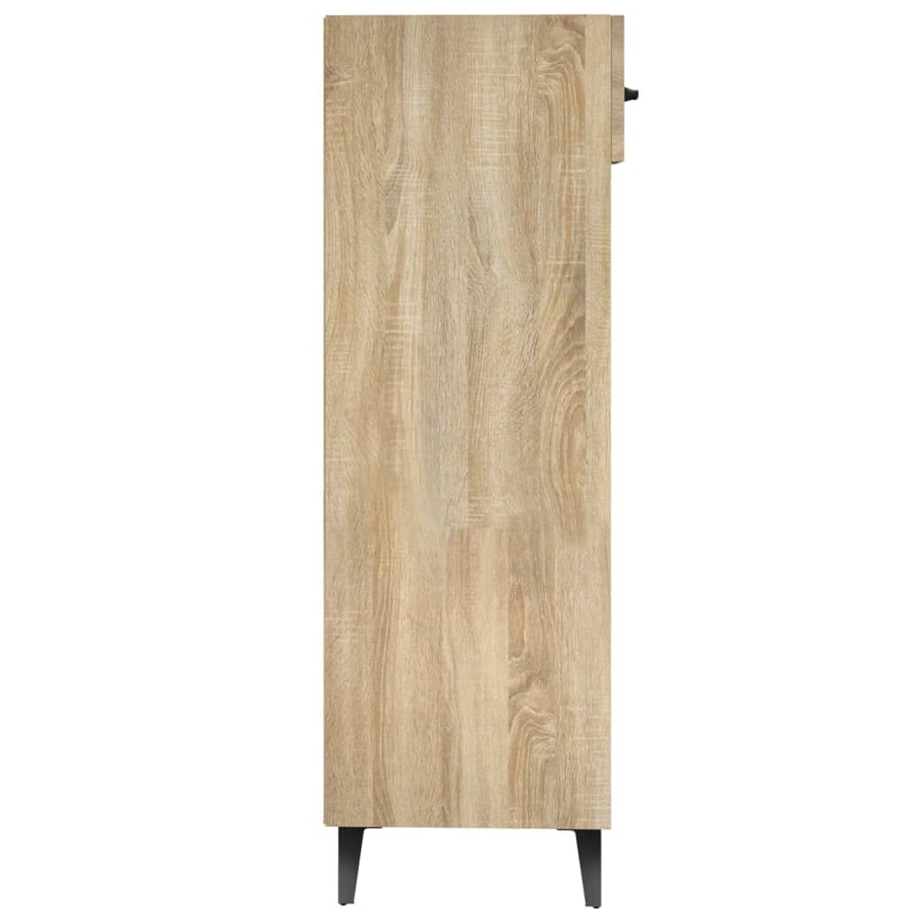 vidaXL Παπουτσοθήκη Sonoma Δρυς 30x35x105 εκ. από Επεξεργασμένο Ξύλο
