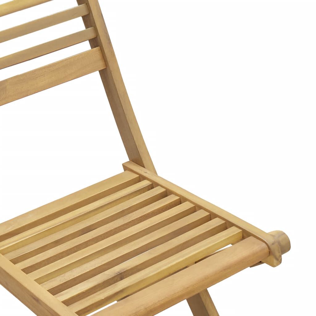 vidaXL Καρέκλες Κήπου Πτυσσόμενες 2 τεμ 48,5x61,5x87 εκ. Μασίφ Ακακία