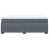 vidaXL Κρεβάτι Boxspring με Στρώμα Σκούρο Γκρι 120x200 εκ. Βελούδινο