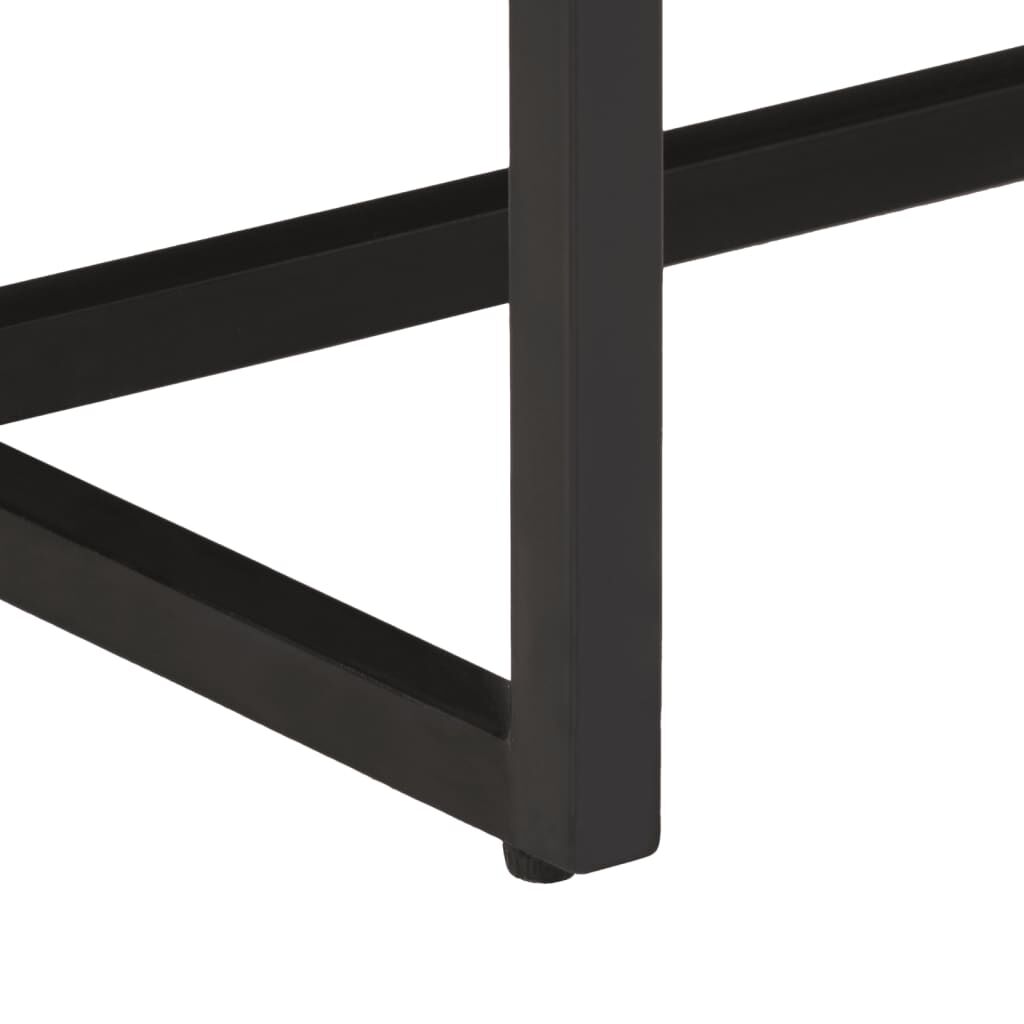 vidaXL Τραπεζαρία 110 x 55 x 75 εκ. από Μασίφ Ακατέργαστο Ξύλο Μάνγκο