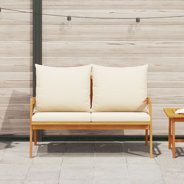 vidaXL Παγκάκι Κήπου Με Μαξιλάρια 115x65x71 εκ Μασίφ Ξύλο Ακακίας