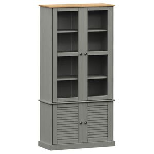 vidaXL &Beta;&iota;&tau;&rho;ί&nu;&alpha; VIGO &Gamma;&kappa;&rho;&iota; 85 x 35 x 170 &epsilon;&kappa;. &alpha;&pi;ό &Mu;&alpha;&sigma;ί&phi; &Xi;ύ&lambda;&omicron; &Pi;&epsilon;ύ&kappa;&omicron;&upsilon;