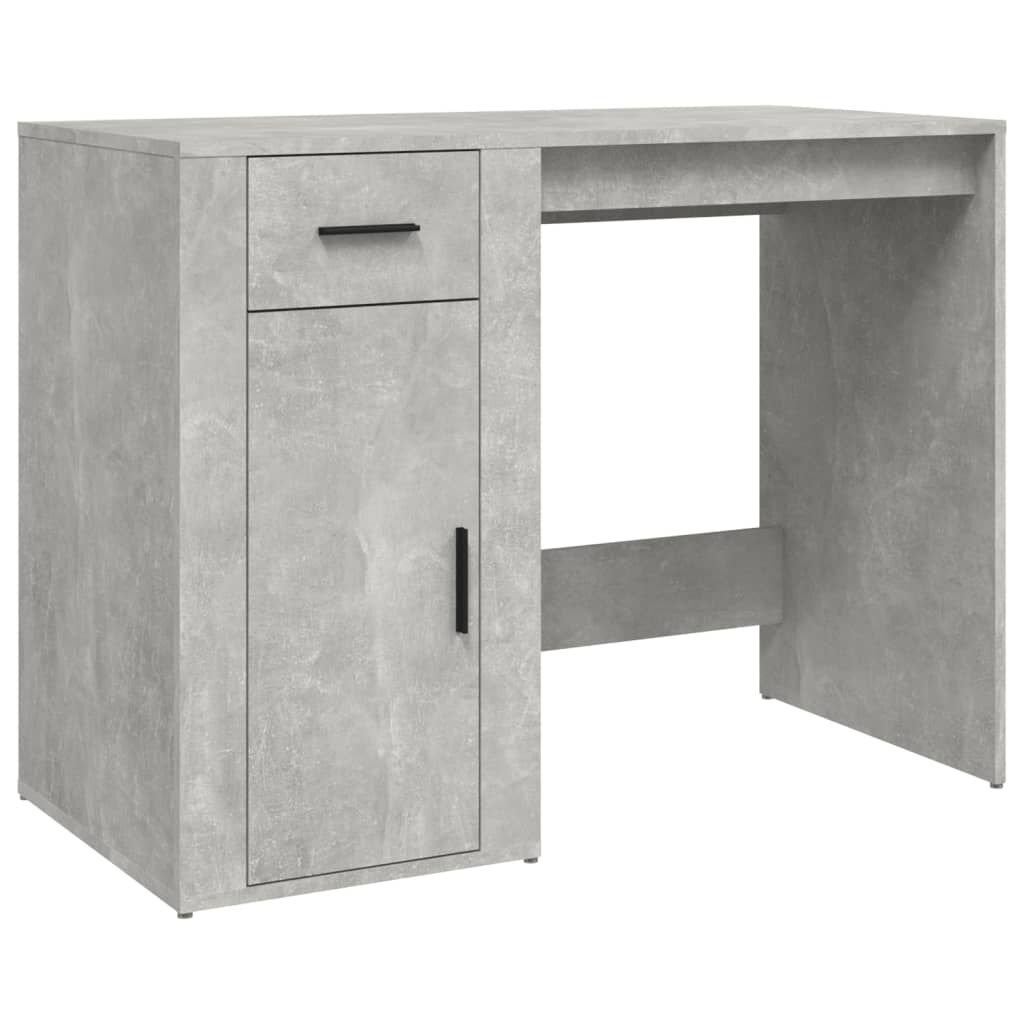 vidaXL Γραφείο Γκρι Σκυροδέματος 100x49x75 εκ. Επεξεργασμένο Ξύλο
