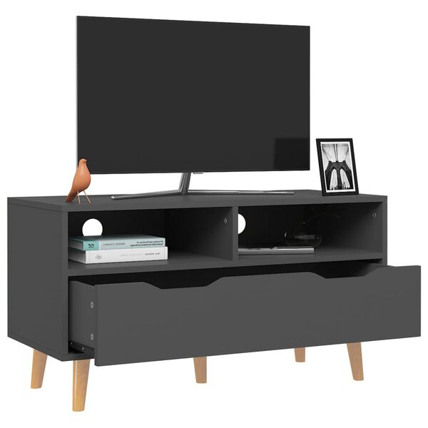 vidaXL Έπιπλο Τηλεόρασης Γκρι 90x40x48,5 εκ. από Επεξεργασμένο Ξύλο