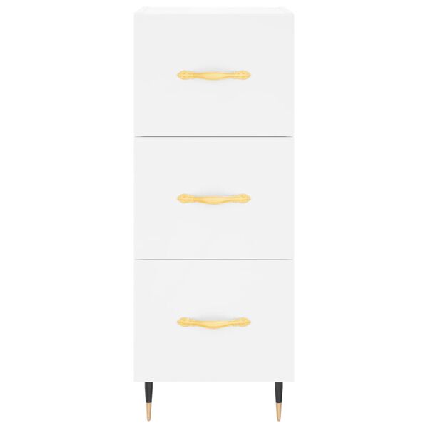 vidaXL Ντουλάπι Λευκό 34,5 x 34 x 180 εκ. από Επεξεργασμένο Ξύλο