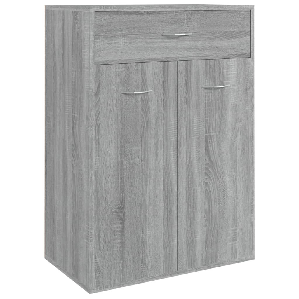 vidaXL Παπουτσοθήκη Γκρι Sonoma 60x35x84 εκ. από Επεξεργασμένο Ξύλο