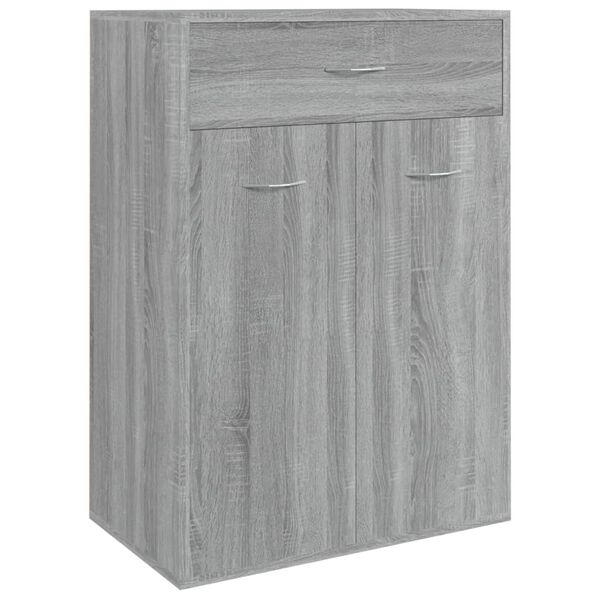 vidaXL Παπουτσοθήκη Γκρι Sonoma 60x35x84 εκ. από Επεξεργασμένο Ξύλο