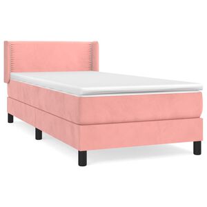 vidaXL &Kappa;&rho;&epsilon;&beta;ά&tau;&iota; Boxspring &mu;&epsilon; &Sigma;&tau;&rho;ώ&mu;&alpha; &Rho;&omicron;&zeta; 100x200 &epsilon;&kappa;. &Beta;&epsilon;&lambda;&omicron;ύ&delta;&iota;&nu;&omicron;
