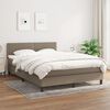 vidaXL &Kappa;&rho;&epsilon;&beta;ά&tau;&iota; Boxspring &mu;&epsilon; &Sigma;&tau;&rho;ώ&mu;&alpha; Taupe 140x200 &epsilon;&kappa;. &Upsilon;&phi;&alpha;&sigma;&mu;ά&tau;&iota;&nu;&omicron;