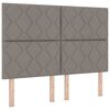 vidaXL &Kappa;&rho;&epsilon;&beta;ά&tau;&iota; &mu;&epsilon; &epsilon;&lambda;&alpha;&tau;ή&rho;&iota;&alpha; &mu;&epsilon; &sigma;&tau;&rho;ώ&mu;&alpha; Taupe 160 x 200 cm ύ&phi;&alpha;&sigma;&mu;&alpha;