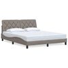 vidaXL &Sigma;&kappa;&epsilon;&lambda;&epsilon;&tau;ό&sigmaf; &Kappa;&rho;&epsilon;&beta;&alpha;&tau;&iota;&omicron;ύ &Chi;&omega;&rho;ί&sigmaf; &Sigma;&tau;&rho;ώ&mu;&alpha; Taupe 160x200 &epsilon;&kappa;. &Upsilon;&phi;&alpha;&sigma;&mu;ά&tau;&iota;&nu;&omicron;