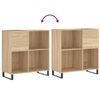 vidaXL Δισκοθήκη Sonoma Δρυς 84,5 x 38 x 89 εκ. από Επεξεργασμένο Ξύλο