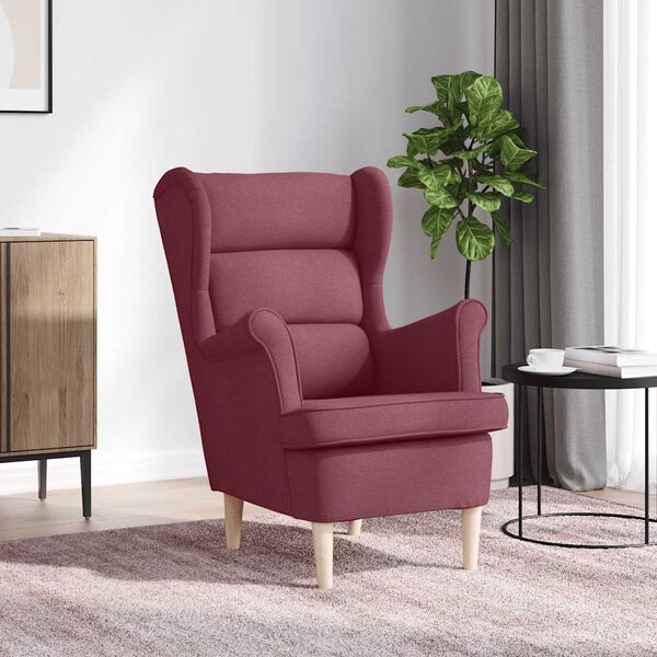 vidaXL πολυθρόνα Wine Red 74x84x100 cm Ύφασμα