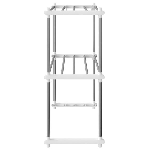 vidaXL Ράφι για Φούρνο Μικροκυμάτων Λευκό 51x27x63 εκ. από Αλουμίνιο